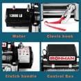 thumbnail image 3 of Costway 13000 lbs 12V Électrique Récupération Treuil Camion SUV Télécommande Sans Fil IP67, 3 of 10