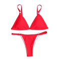 thumbnail image 4 of MDUKONU Thong Bikini Sets for Women Two Piece Swimsuits Bathing Suit Triangle Top String Swim Suits 2026 L Red, 4 of 4