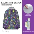 thumbnail image 3 of Birthday Dinosaur Student School Backpack Cute Colorful Dino Print with Forest Planets Stars Pattern for Student Gift, 3 of 6