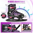 thumbnail image 3 of TaroKitc Adjustable Ice Skates for Kids, Kids Ice Hockey Skates for Boys Girls Youth Toddlers, Fun Beginner Ice Skating Shoes with Soft and Comfortable Lining, Purple, 3 of 8