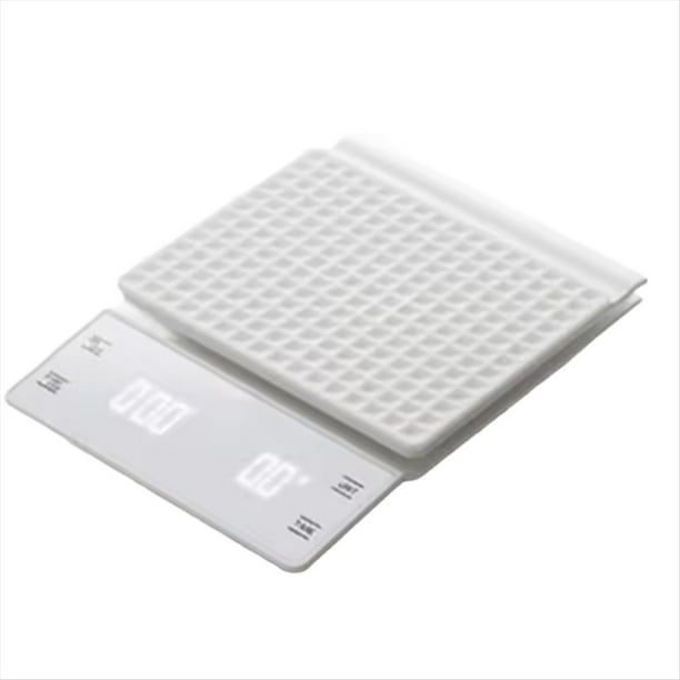 Báscula Electrónica de Cocina con Temporizador Digital, Balanza de Café con Pantalla LED, 3 Kg-0,1 G, 6002