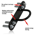 thumbnail image 4 of 2X Battle Rope Holder Wall Ceiling Mounting Anchor Sandbag Hammock Yoga Ring Hook Exercise Anchor Bracket Hanger, 4 of 8