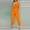 Orange, variant on Edvintorg Women's Summer 2025 Sleeveless Jumpsuit Elegant Womens Fashion Summer Solid Casual Pocket Sleeveless Suspender Jumpsuit Green L