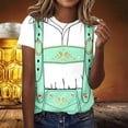 thumbnail image 2 of T-shirts Stylés pour Femmes à Porter Décontractément avec Imprimé Festival de la Bière Col Rond Manches Courtes Design Parfait pour Style Toute l'Année, 2 of 5
