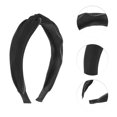 thumbnail image 3 of Unique Bargains 1 Pc Grace Wide Cross Knot Headbands for Women Black, 3 of 6