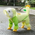 thumbnail image 2 of TELOLY Dog Raincoat,Reflective Safety Strips Dog Coats,One-Piece Chest Harness Dog Rain Coat,XL, 2 of 4