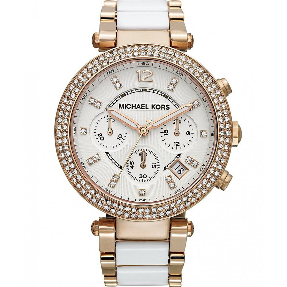 WATCH MICHAEL KORS STEEL WHITE ORO ROSA-BLANCO WOMAN MK5774
