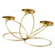 thumbnail image 4 of Candelabro de hierro forjado, portavelas decorativo, ligero y práctico para mesa. Dorado, 4 of 9