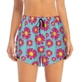 thumbnail image 4 of Lsque Daisies Flowers Printed Women's Running Shorts with Liner Pockets,Elastic Quick Dry Workout Athletic Gym Yoga Shorts,Womens High Waist Shorts-X-Large, 4 of 9