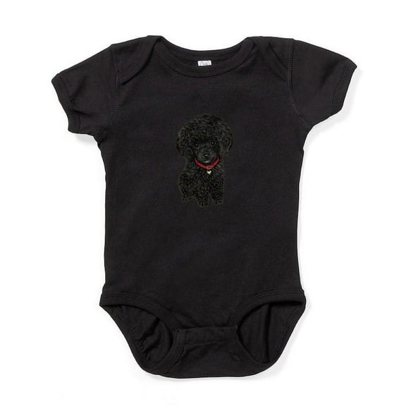 CafePress - Poodle Pup (Blk) - Cute Infant Bodysuit Baby Romper - Size Newborn - 24 Months