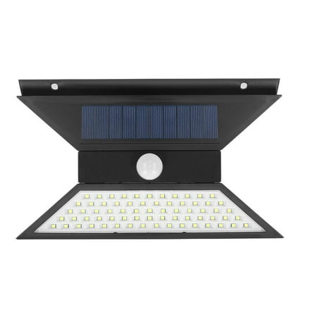 

67 LEDs Wall Lamp Angle Adjustment Human Body Induction Wall Light IP65 Waterproof Solar Light for Outdoor Garden Patio Pathway