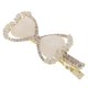 thumbnail image 3 of Glitter Rhinestone Hairpin Heart Bow Clip Zinc Alloy Material Durable No Fading For Girls Teens 7X3X1.6CM 1Set, 3 of 3
