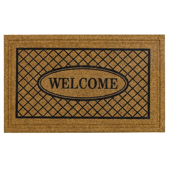 Mohawk Home Estate Elegance Outdoor Polyester Door Mat, Natural, 1' 6" X 2' 6"