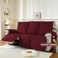 thumbnail image 5 of Y YUNHSOM Recliner Chair Covers with Nonslip Waterproof Layer - Machine Washable Furniture Protectors for Pet-Friendly Homes(3 Seat, Berlin Blue), 5 of 11