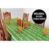 kovot football party supplies | 50 pack 16-ounce football cups & 3 table covers