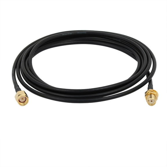 Unique Bargains RG174 Coaxial Antenna Extension Cable SMA Female to Male Connector 2M Length