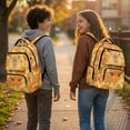thumbnail image 2 of Jeiento Kids School Backpack for Boys Girls 8-12 Lightweight Capybara Orange Bookbag 17 Inch Large Multi-Pocket Backpack for Elementary School, Travel, Hiking, Back to School Gift, 2 of 7