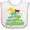 White and Pink, variant on Inktastic These Fools Put My Cape on Backwards Funny Girls Baby Bib