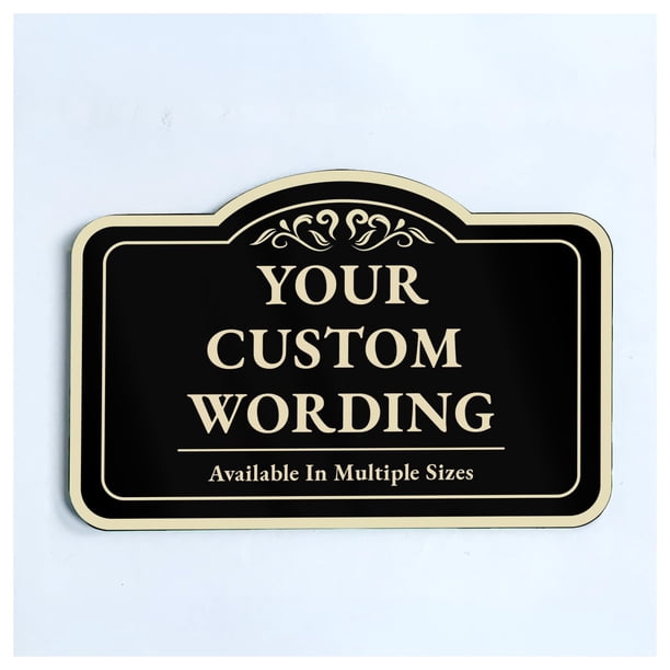 Letrero decorativo de metal para exteriores SPEEDYORDERS personalizado