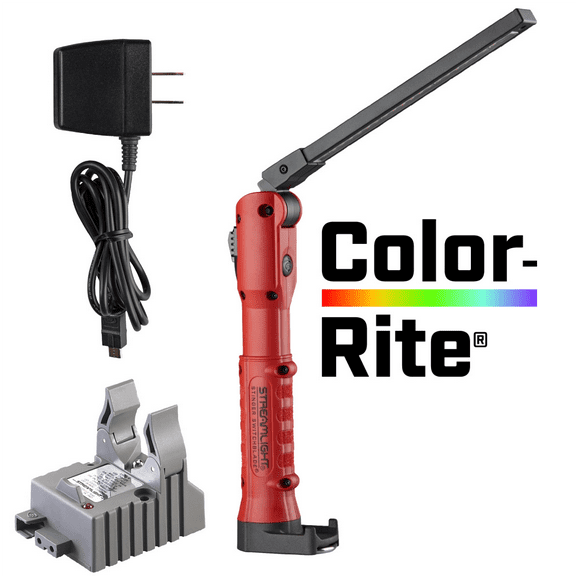 Streamlight 76801 Stinger Switchblade 800-Lumen LED Light Bar with 120V/100V AC Charger, 1 Holder, Red