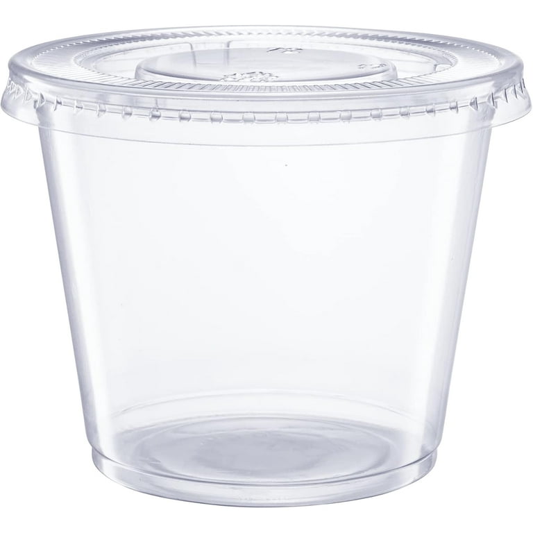 1 plastic cup 1 oz. Plastic Portion Cup
