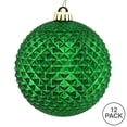thumbnail image 3 of Vickerman 2.75" Green Durian Glitter Ball Ornament, 12 per Bag, 3 of 3