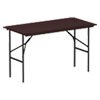 thumbnail image 7 of Alera Indoor Outdoor Wood Folding Table, Rectangular, 48w x 23.88d x 29h, Mahogany, 7 of 7