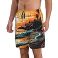 thumbnail image 2 of Fotbe Serene Ocean Sunset Trajes de Baño Estampados para Hombre, Shorts de Verano de Secado Rápido, Ropa de Playa, Bañadores-X-Large, 2 of 6