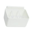 thumbnail image 3 of LEORX 1Set Rectangular Storage Holder in White PP for Fridge Side Door Organizer and Yogurt Holding, 3 of 8