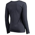 thumbnail image 3 of Women's Navy Boston Red Sox Splatter Logo Long Sleeve V-Neck T-Shirt, 3 of 3