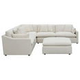 thumbnail image 5 of Hobson 6-piece Upholstered Modular Sectional Sofa Ivory, 5 of 17