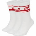 thumbnail image 2 of NIKE Mens 3 Pack Red Logo Graphic Cushioned Casual Crew Socks 8-12, 2 of 2
