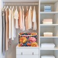 thumbnail image 5 of Iauyy Large Storage Box with Lid - Foldable Home Storage Bins for Clothes Toy Holiday Decor, Flower (42*32*30cm), 5 of 6
