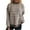 Brown, variant on Women Contrast Striped Pullover Sweater 2025 Fall Outfits Oversized Crew Neck Knit Jumper Tops