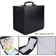 thumbnail image 5 of DVD Binder Case 400 Discs CD Storage Box Containers Video PU Leather Wallet Bag Zipped Large Capacity Wearproof Suitcase Holder Handbag Black, 5 of 5