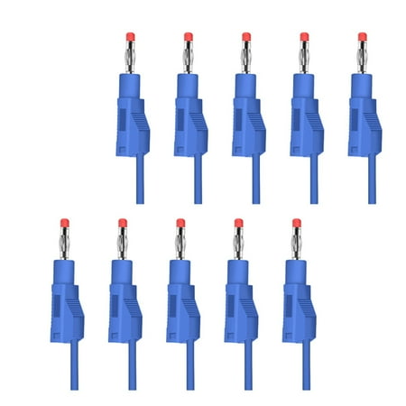 

10pc 4mm pure copper banana plug Insulation stacked plug lantern plug 5 color