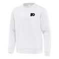 thumbnail image 2 of Men's Antigua White Philadelphia Flyers Relevant Lightweight Pullover Sweatshirt, 2 of 3