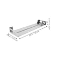 thumbnail image 3 of ADDHAT Stainless Steel Narrow Wall Shelf Silver Kitchen Spice Rack for Wall Mount, 3 of 7