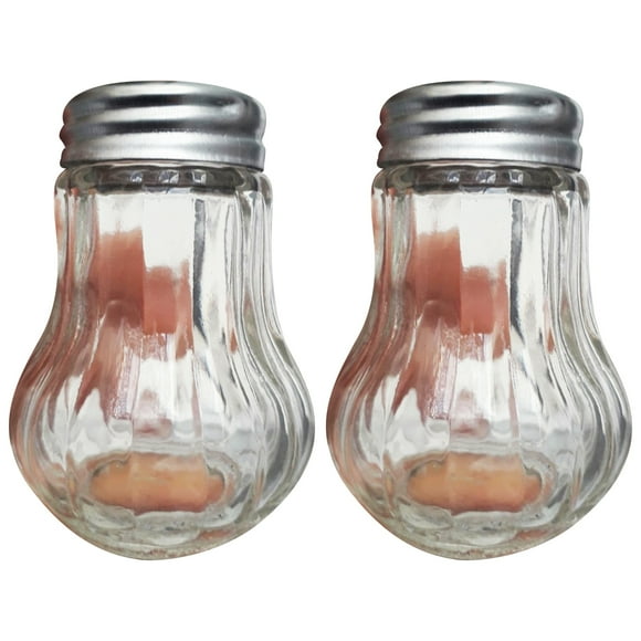 ENJOYW 2 Pcs Cuisine Épices Sel Poivre Assaisonnement Pot BBQ Bouteille en Verre Poivrière