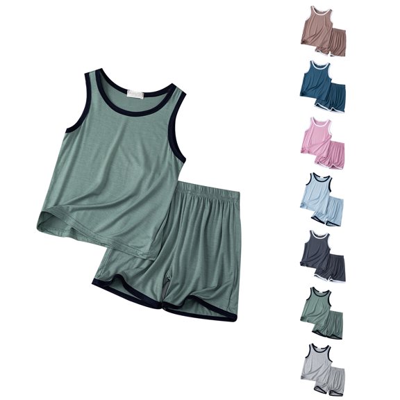 XINXIAOO Toddler Boys Athletic Shorts Set Quick Dry Athletic Tank Top and Basketball Shorts Outfits Cute Green Summer Clothes Size 18-24 Months