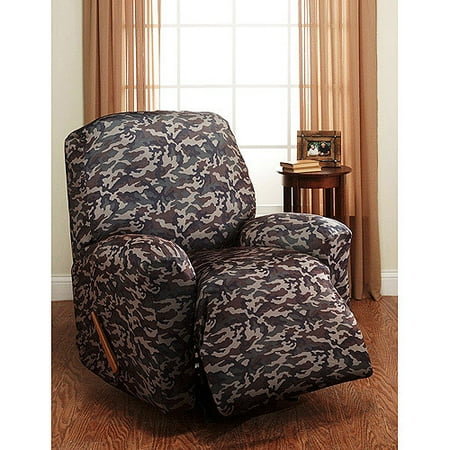 Camo Recliner Slipcover, Green