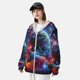 thumbnail image 3 of Balery Outer Space Floating Numbers And Letters Sudadera ligera de manga larga con capucha y protección solar UPF 50+ para hombre y mujer, ideal para pesca y running-3X-Large, 3 of 7