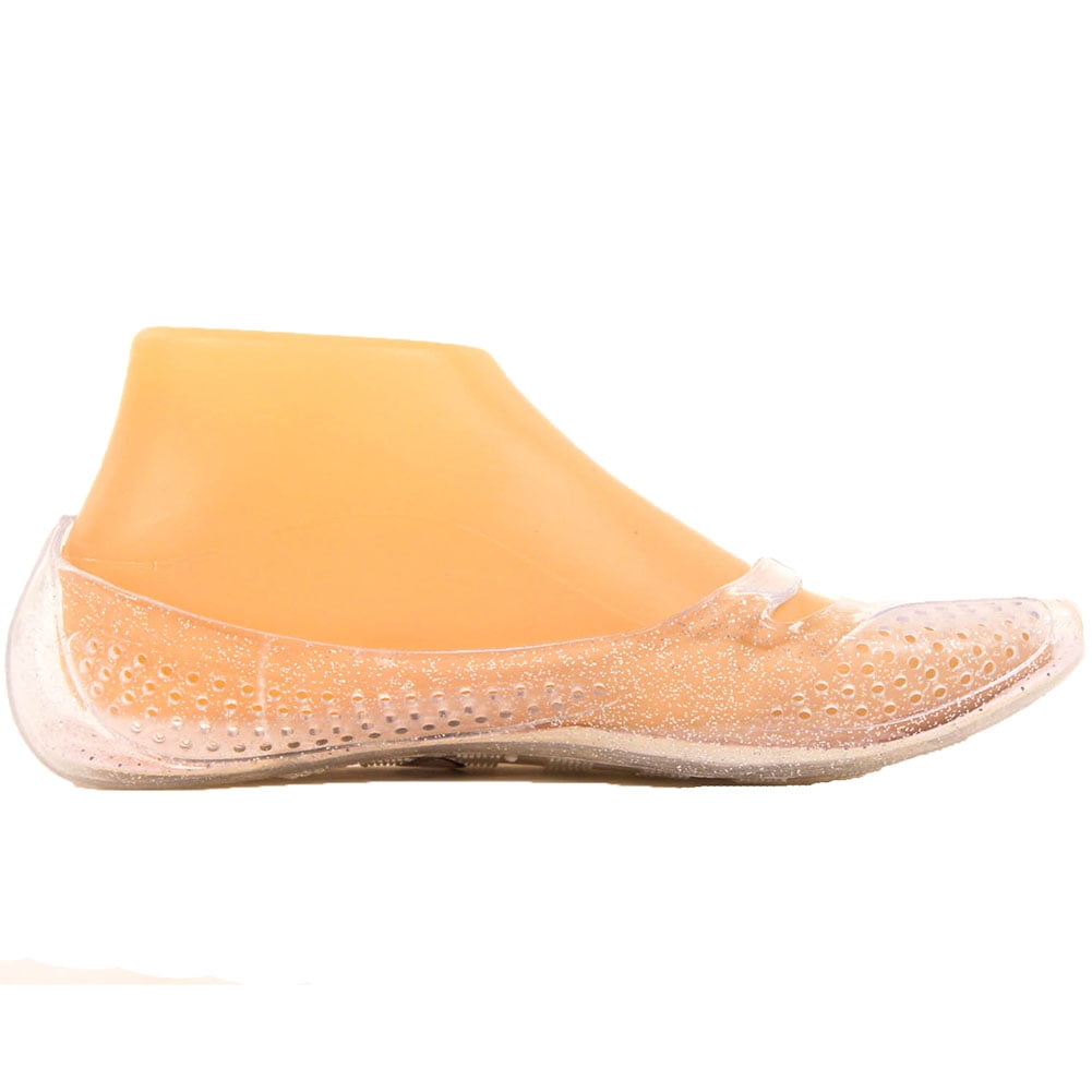 clear jelly ballet flats