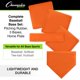 thumbnail image 3 of Set de bases Champion Sports con saco para bases, naranja, 3 of 7