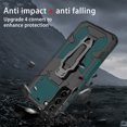 thumbnail image 6 of ELEHOLD Armor Case for Samsung Galaxy S23 6.1",Rugged Hybrid Full Body Protective Case Hidden Kickstand Magnetic Car Mount Anti-Scratch Shockproof Case,Darkgreen, 6 of 8