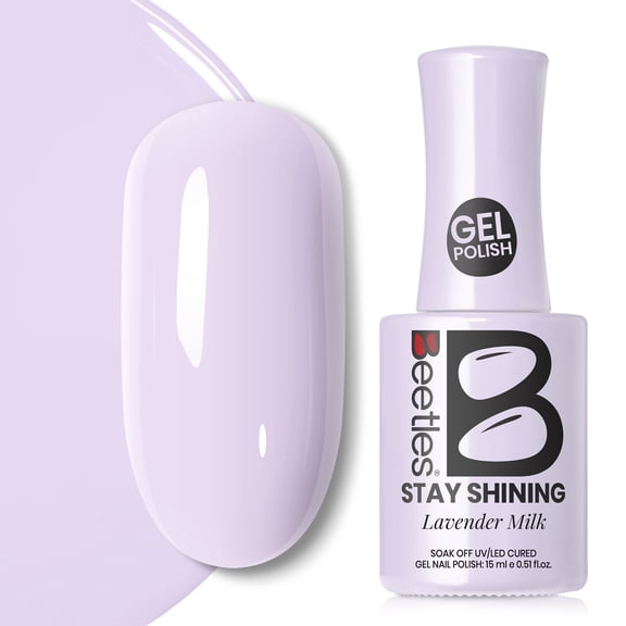 Beetles Stay Shining Collection Salon-Quality Gel Polish- 0.51 fl oz -Lavender Milk"