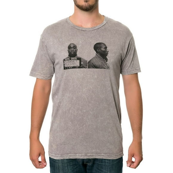 Fourstar Clothing The Mugshots Mineral Camiseta gráfica para hombre, gris, pequeña