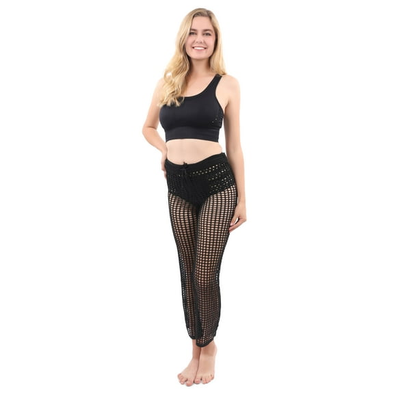 MAYBROOK CROCHET PANT - BLACK( Medium)