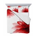 thumbnail image 7 of Red Flower Twin XL Size Down Alternative Comforter,Lightweight Comforter Quilt Bedding Set with Pillow Shams Boho Modern Floral Abstract Ombre Leaf White Bed Comforter Duvet Insert 68"x98", 7 of 7