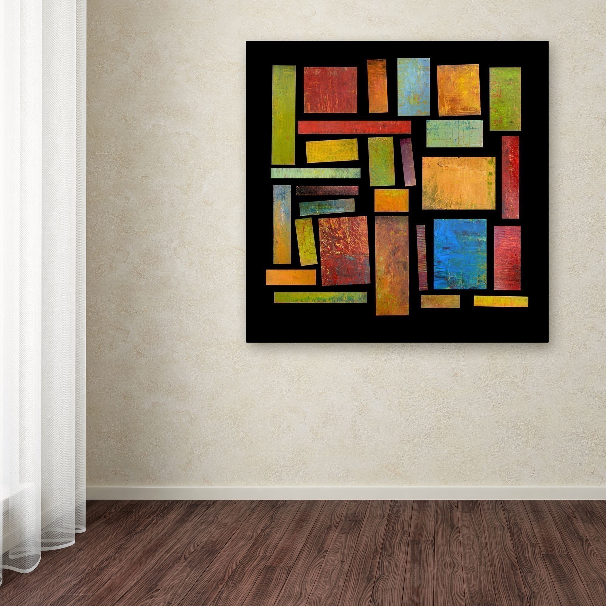 Trademark Fine Art "Building Blocks Three" Canvas Art by Michelle Calkins